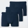 Schiesser Boxer Briefs 3-pack Organic Cotton Stripes Dark Blue - 95/5