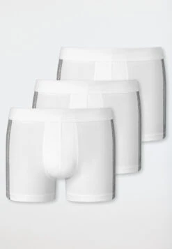 Schiesser Boxer Briefs 3-pack Organic Cotton Stripes White - 95/5