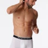Schiesser Boxer Briefs 3-pack Organic Cotton Woven Elastic Waistband White - 95/5
