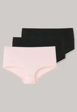 Schiesser Boyshorts 3-pack Black/pink - Invisible Cotton