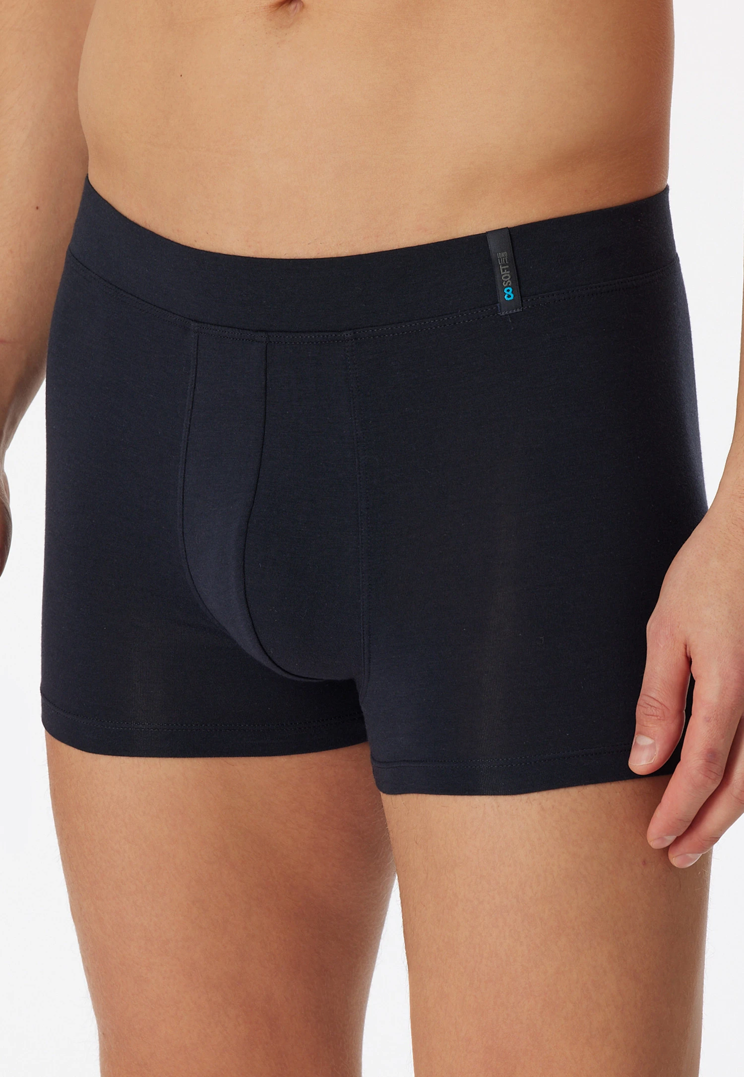 Schiesser Blue-black Shorts - "Long Life Soft" 4 Schiesser Blue-black Shorts - "Long Life Soft" - Image 4