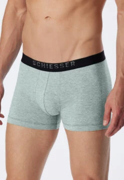 Schiesser Boxer Briefs Fine Heather Jade - Piqué