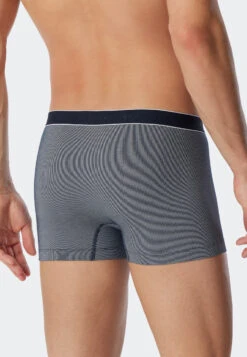 Schiesser Boxer Briefs Modal Striped Dark Blue/white - Duality Function -Uni Style Shop shorts modal gestreift dunkelblau weiss duality function 179083 803 back