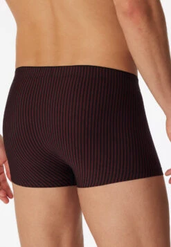 Schiesser Boxer Briefs Red-black Striped - Long Life Soft