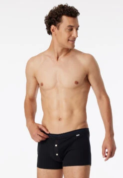 Schiesser Black Shorts - Revival Karl-Heinz -Uni Style Shop shorts schwarz revival karl heinz 2 177375 000 front