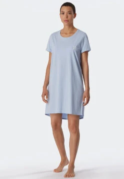 Schiesser Sleep Shirt Short-sleeved Print Air - Essential Nightwear -Uni Style Shop sleepshirt kurzarm print air essential nightwear 179130 802 detail2
