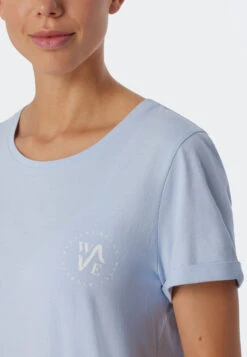 Schiesser Sleep Shirt Short-sleeved Print Air - Essential Nightwear -Uni Style Shop sleepshirt kurzarm print air essential nightwear 179130 802 detail3
