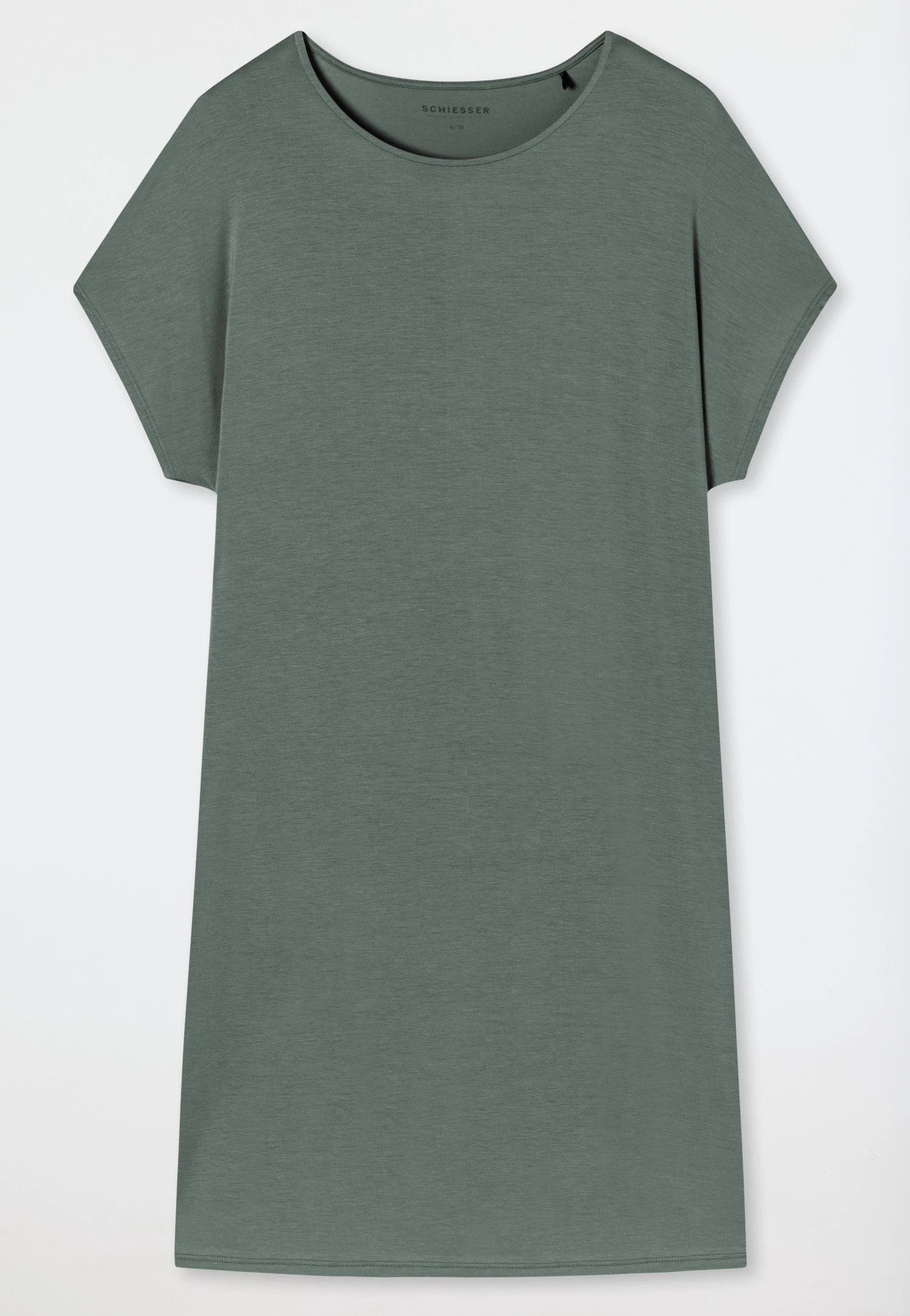 Schiesser Sleep Shirt Short-sleeved Tencel Oversized Batwing Sleeves Jade - Selected! Premium Inspiration 4 Schiesser Sleep Shirt Short-sleeved Tencel Oversized Batwing Sleeves Jade - Selected! Premium Inspiration - Image 4