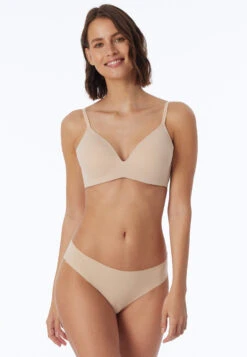 Schiesser Seamless Panties Sand - Invisible Light -Uni Style Shop slip seamless sand invisible light 161922 410 front