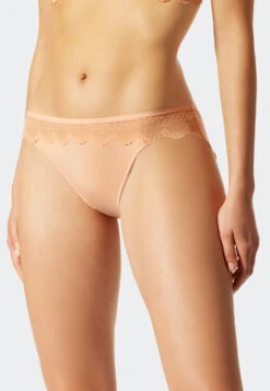Schiesser Panty Lace Peach - Feminine Lace -Uni Style Shop slip spitze pfirsich feminine lace 175534 612 detail2