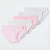 Schiesser Panties 5-pack Organic Cotton Horse Stripes White/pink - 95/5