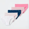 Schiesser Panties 5-pack Organic Cotton Soft Waistband Crown Multicolored - Girls World