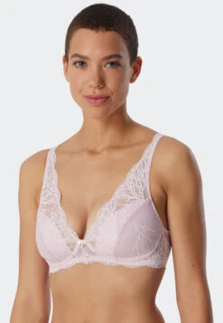 Schiesser Soft Bra With Cups Non-wired Lace Delicate Pink - Modal And Lace -Uni Style Shop soft bh mit schale buegellos spitze zartrosa modal and lace 179173 523 detail2