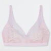 Schiesser Soft Bra Without Underwire And Pads Pale Pink - Modal And Lace