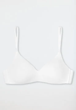 Schiesser Soft Bra Organic Cotton Padded Wire-free White - 95/5 -Uni Style Shop soft bh organic cotton gepaddet ohne buegel weiss 95 5 175999 100 detail1