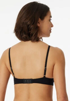 Schiesser Soft Bra Organic Cotton With Cups Black - 95/5