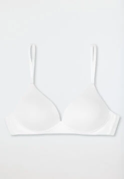 Schiesser Soft Bra Organic Cotton With Cups White - 95/5 -Uni Style Shop soft bh organic cotton mit schale weiss 95 5 176000 100 detail1