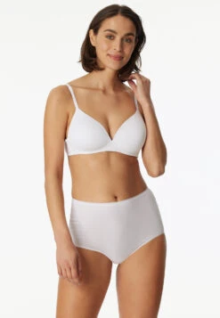 Schiesser Soft Bra Organic Cotton With Cups White - 95/5