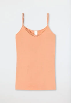 Schiesser Spaghetti Top Modal Lace Peach - Feminine Lace -Uni Style Shop spaghettitop modal spitze pfirsich feminine lace 175058 612 detail1