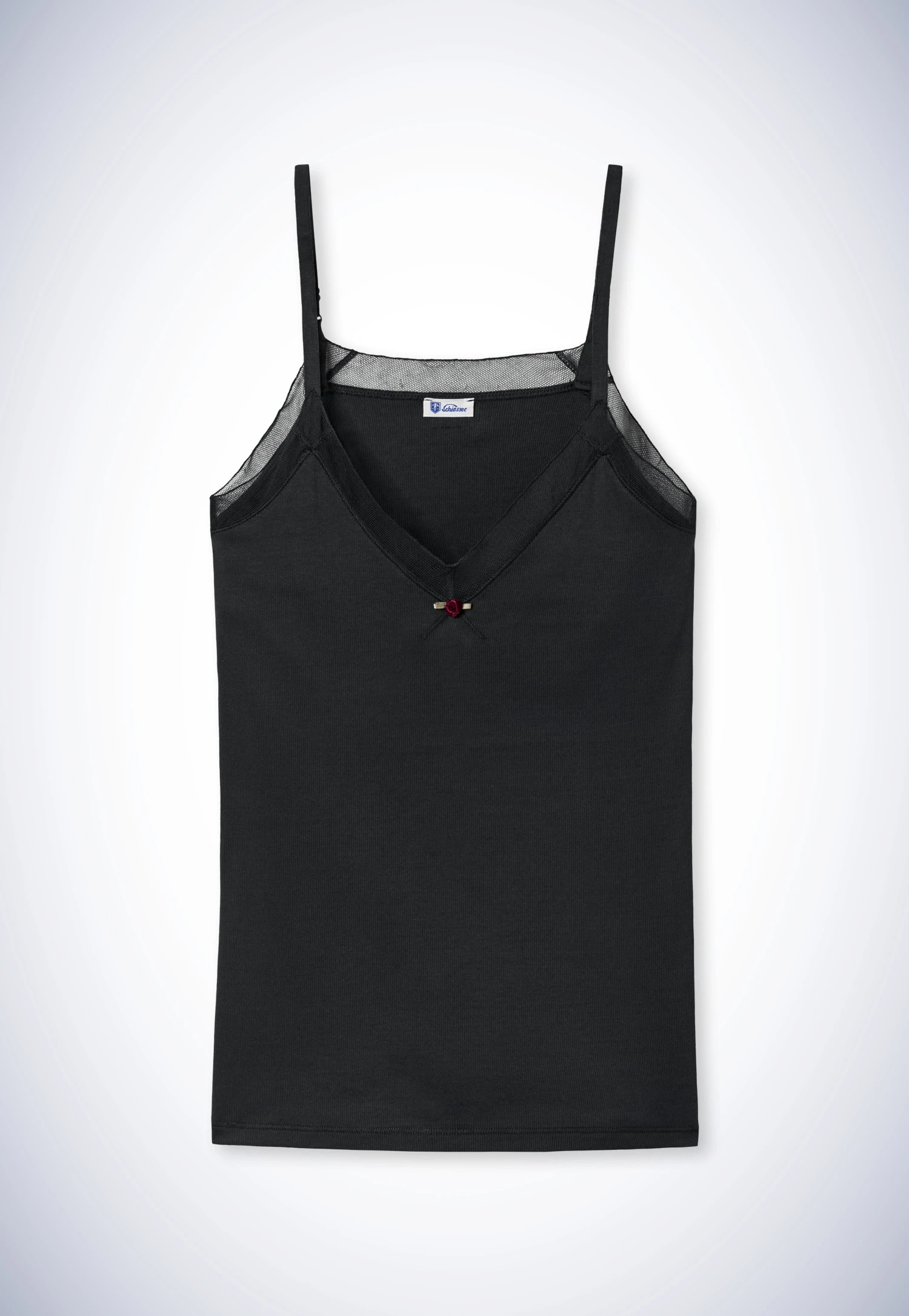 Schiesser Spaghetti Top Black - Revival Camilla 2 Schiesser Spaghetti Top Black - Revival Camilla - Image 2