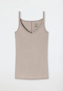 Schiesser Spaghetti Top Brown - Personal Fit -Uni Style Shop spaghettitopbraunpersonalfit 172722 300 detail1