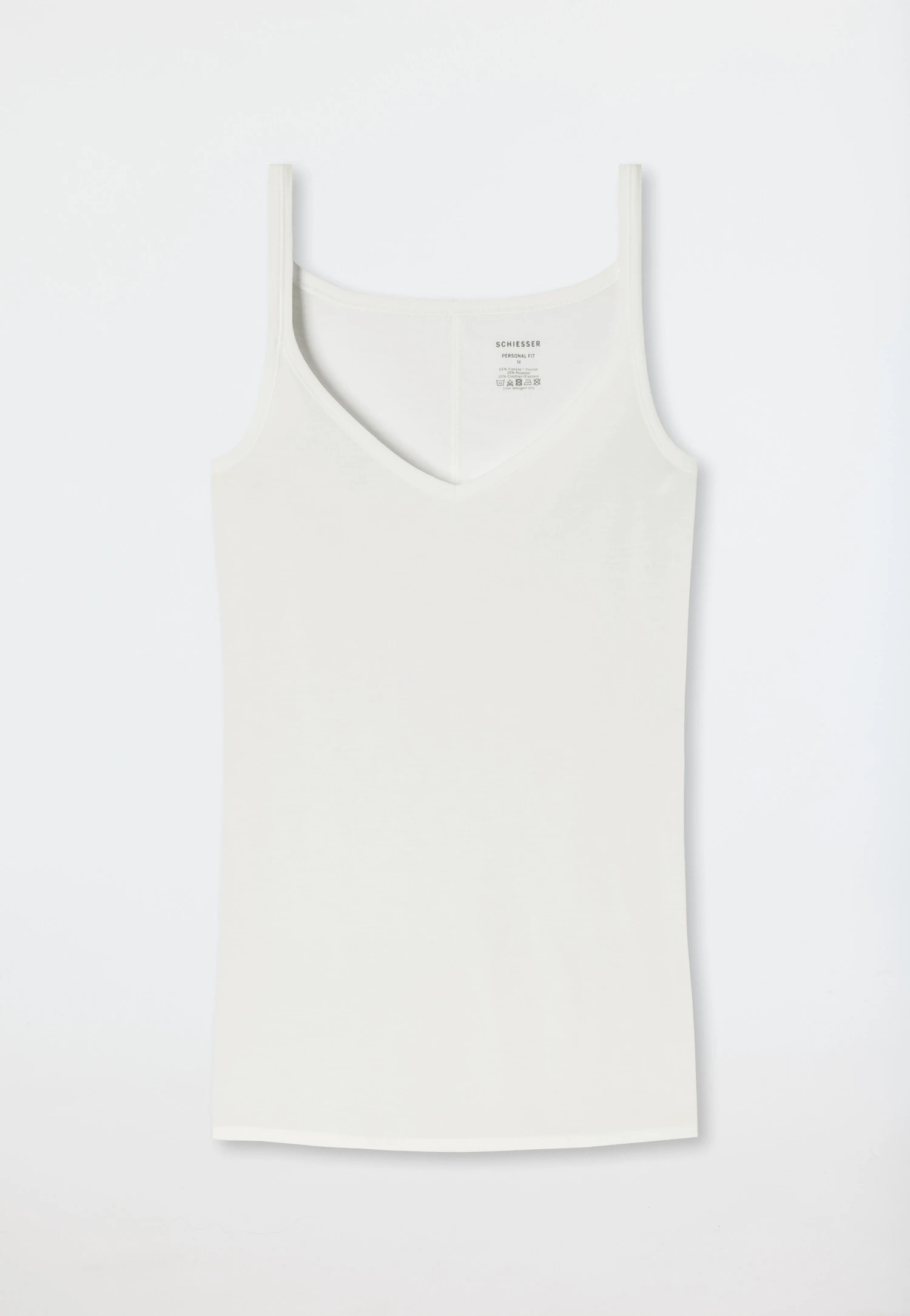 Schiesser Spaghetti Strap Top Natural White - Personal Fit 2 Schiesser Spaghetti Strap Top Natural White - Personal Fit - Image 2