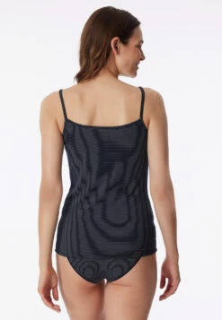 Schiesser Spaghetti Tops 2-pack Midnight Blue Ringed - Modal Essentials