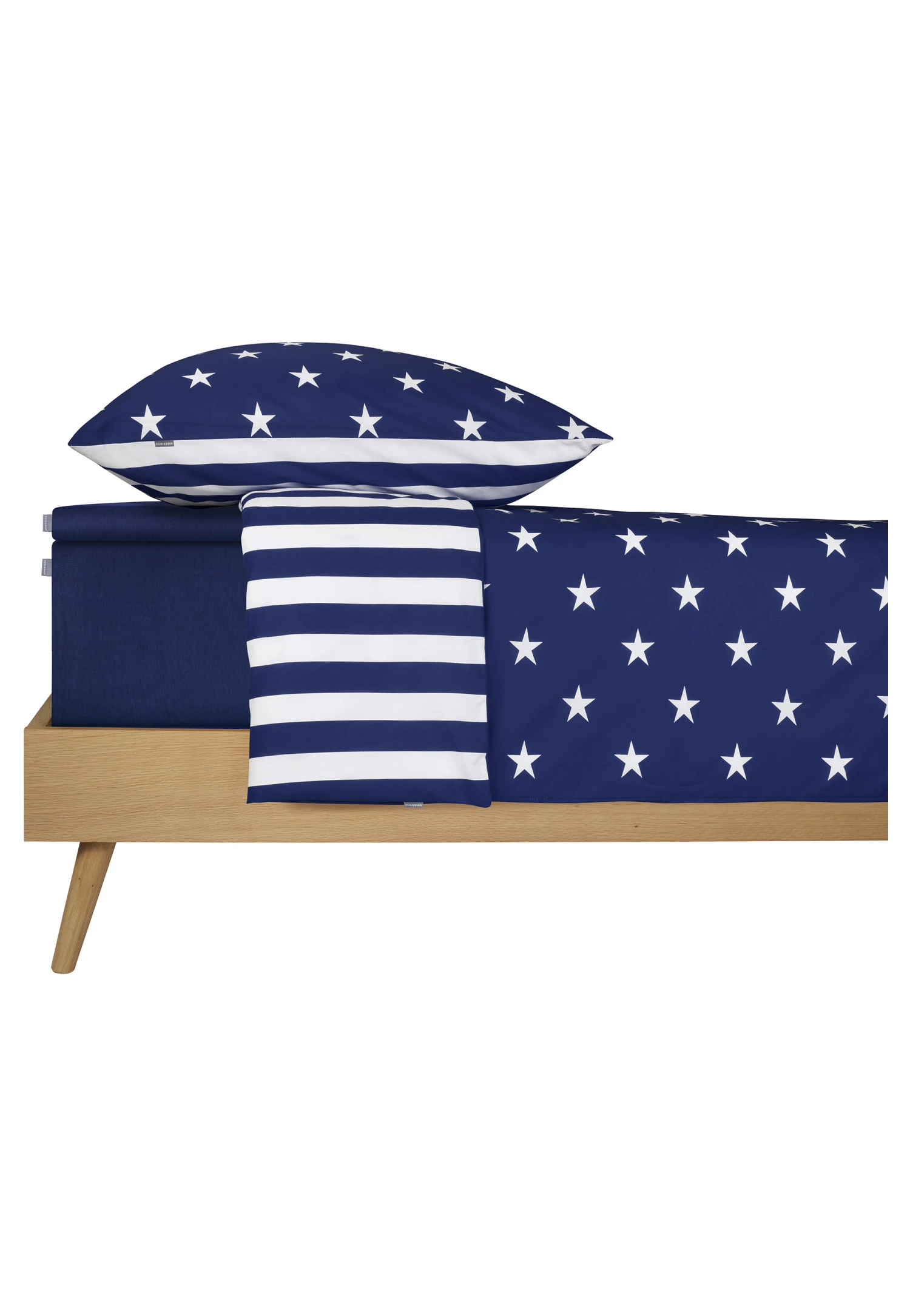 Fitted Sheet Jersey Navy - SCHIESSER Home 3 Fitted Sheet Jersey Navy - SCHIESSER Home - Image 3