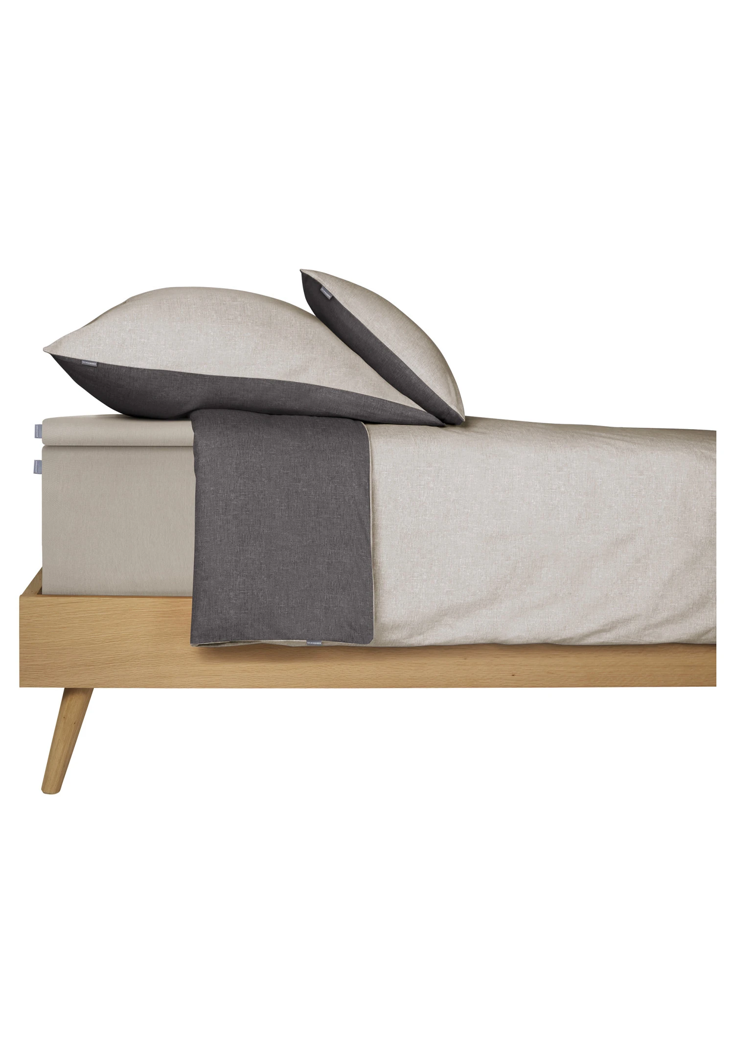 Fitted Sheet Jersey Silver - SCHIESSER Home 2 Fitted Sheet Jersey Silver - SCHIESSER Home - Image 2