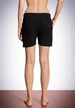 Schiesser Split Boyshorts Black - Revival Maren -Uni Style Shop split short schwarz revival maren 174255 000 back
