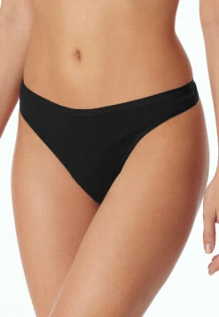 Schiesser Thong 2-pack Organic Cotton Black - 95/5 -Uni Style Shop string 2er pack organic cotton schwarz 95 5 174293 000 detail2
