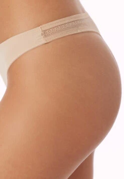 Schiesser String Microfiber Lace Sand - Invisible Lace -Uni Style Shop string microfaser spitze sand invisible lace 161918 410 detail3