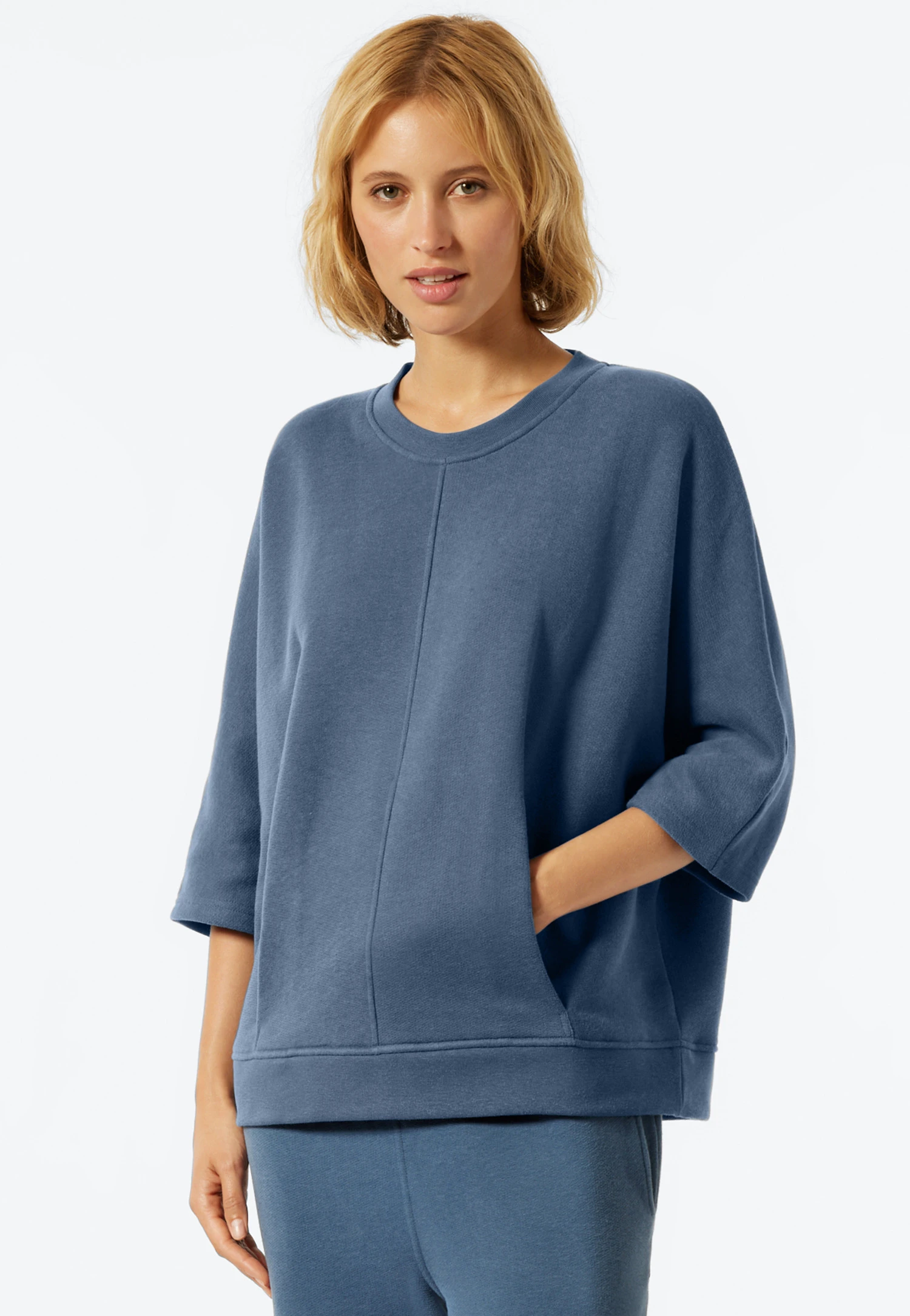 Schiesser Sweater Short Sleeve Blue - Revival Lena 3 Schiesser Sweater Short Sleeve Blue - Revival Lena - Image 3
