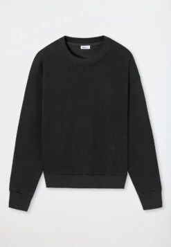 Schiesser Sweater Long-sleeve Black - Revival Lena -Uni Style Shop sweater langarm schwarz revival lena 1 178244 000 detail1