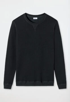 Schiesser Sweater Black - Revival Vincent -Uni Style Shop sweater schwarz revival vincent 177081 000 detail1