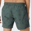Schiesser Swim Trunks Woven Fabric Fish Olive Patterned - Waterworld