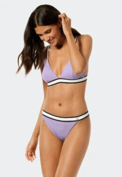 Schiesser Tai Bikini Bottoms Lined Elastic Waistband Purple - California Dream -Uni Style Shop tai bikinislip gefuettert elastikbund lila california dream 177055 820 front