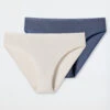 Schiesser Tai Panties 2-pack Sand/blue - Modal Essentials