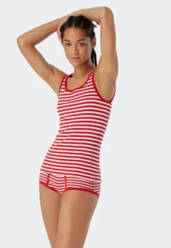 Schiesser Tank Top Red - Revival Greta -Uni Style Shop tank top rot revival greta 2 179197 500 front