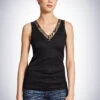 Schiesser Tank Top Black - Revival Camilla