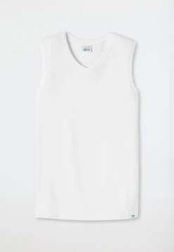 Schiesser White Tank Top - Long Life Cotton 6 Schiesser White Tank Top - Long Life Cotton -Uni Style Shop tank top weiss long life cotton 1 145139 100 detail1