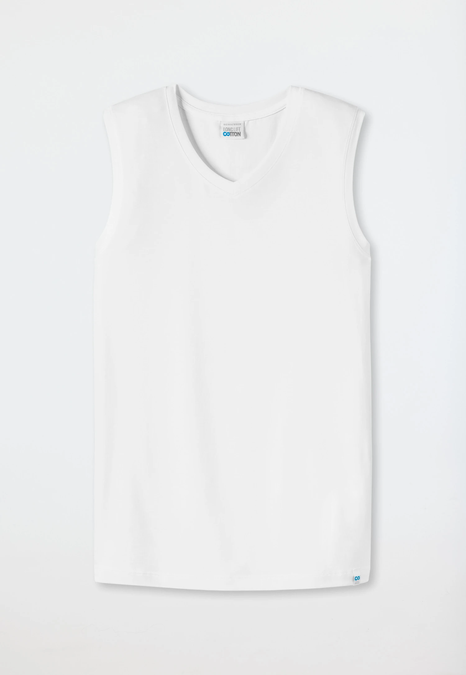 Schiesser White Tank Top - Long Life Cotton 3 Schiesser White Tank Top - Long Life Cotton - Image 3
