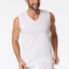 Schiesser Tank Tops 2-pack Organic Cotton V-neck White - 95/5