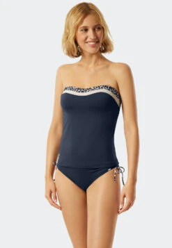 Schiesser Tankini Set Soft Cups Variable Straps Midi Bottom Adjustable Sides Admiral - Californian Safari 8 Schiesser Tankini Set Soft Cups Variable Straps Midi Bottom Adjustable Sides Admiral - Californian Safari -Uni Style Shop tankini set softcups variable traeger midi slip verstellbare seiten admiral californian safari 177050 801 front