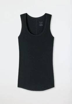 Schiesser Black Tank Top - Personal Fit -Uni Style Shop tanktopschwarzpersonalfit1 147197 000 detail1