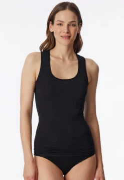Schiesser Black Tank Top - Personal Fit