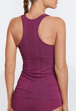 Schiesser Seamless Top Bamboo Berry - Active Mesh Bamboo -Uni Style Shop top seamless bambus beere active mesh bamboo 162030 512 back