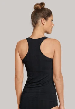 Schiesser Top Seamless Bamboo Black - Active Mesh Bamboo -Uni Style Shop top seamless bambus schwarz active mesh bamboo 162030 000 detail3