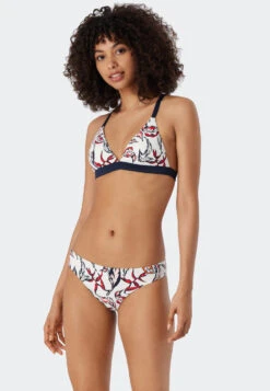 Schiesser Triangle Bikini Removable Soft Cups Variable Straps Lined Mini Bottoms Floral Print Multicolored - Deep Sea 6 Schiesser Triangle Bikini Removable Soft Cups Variable Straps Lined Mini Bottoms Floral Print Multicolored - Deep Sea -Uni Style Shop triangel bikini herausnehmbare softcups variable traeger gefuettert mini slip blumenprint mehrfarbig deep s 179209 904 front