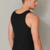 Schiesser Undershirt Double Rib Organic Cotton Black - Retro Rib